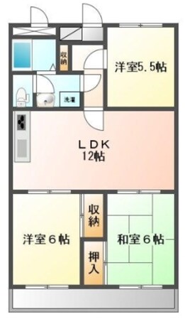 リバーサイドソシアの物件間取画像